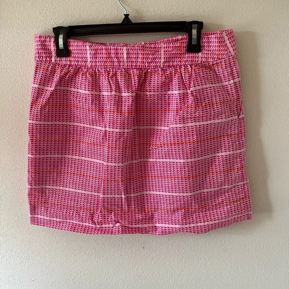 Vineyard Vines Pink Whale Striped Mini Skirt Size 6 - Picture 4 of 6